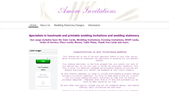 Desktop Screenshot of amoreinvitations.com